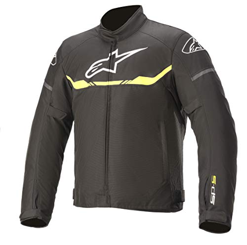 Alpinestars MotoYa Chaqueta, Black Yellow Flou, Large para Hombre