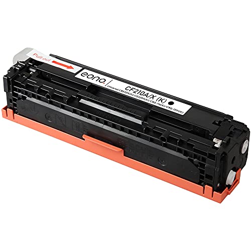 Amazon Brand - Eono Cartucho de tóner remanufacturado de HP 131X y HP 131A CF210X CF210A para usar con impresoras HP LaserJet Pro 200 color MFP M251n MFP M251nw MFP M276n MFP M276nw (negro, pack de 1)