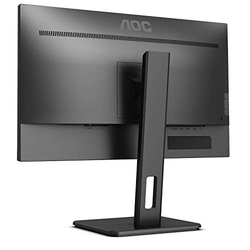 AOC U27P2 - Monitor Home Office - UHD 4K 27", 3840 x 2160, IPS, 60 Hz, 350 CD, Adaptive Sync, Regulable Altura, Color Negro