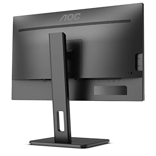 AOC U27P2 - Monitor Home Office - UHD 4K 27", 3840 x 2160, IPS, 60 Hz, 350 CD, Adaptive Sync, Regulable Altura, Color Negro