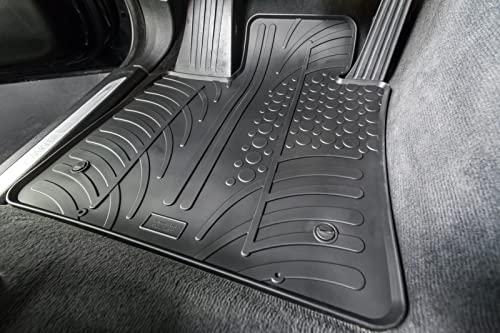 AROBA GL0785 con borde elevado DS DS7 Crossbak a partir de 01.2018 > borde elevado, 5 piezas, color negro, alfombrillas de goma para coche, ajuste perfecto