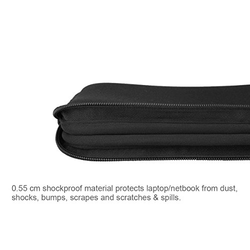 Arvok 13,3 Pulgadas Funda Protectora para Portátiles/Impermeable Ordenador Portátil Caso/Neopreno del Portátil Bolsa para Acer/ASUS/DELL/Fujitsu/Lenovo/HP/Samsung/Sony (Negro)