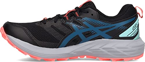 ASICS Zapatillas de running Gel-Sonoma 6 para mujer, Negro/Deep Sea Teal, 39 EU