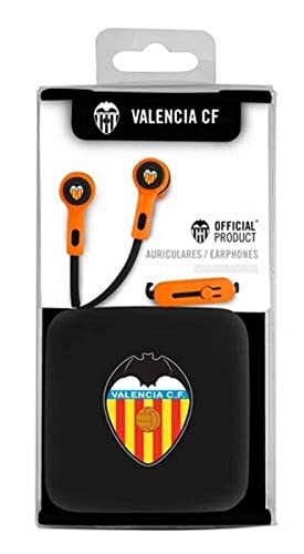 Auriculares Botón Stereo Jack 3.5 mm Licencia Fútbol Valencia CF Marca VALENCIA CF, Multicolor