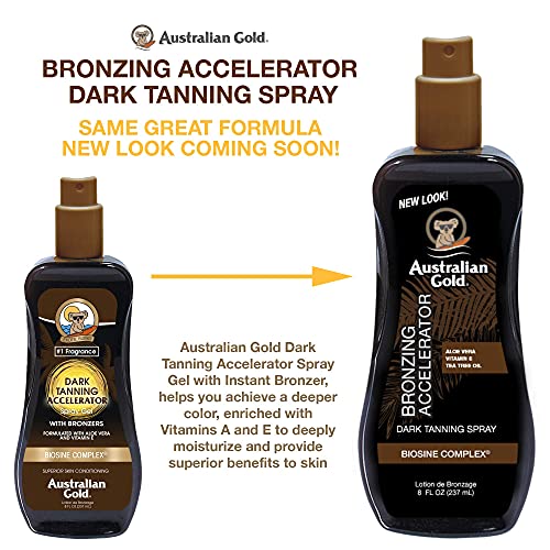 Australian Gold, Aceite corporal acelerador del bronceado - 237 ml.