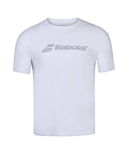 Babolat Exercise tee Men Camiseta, Hombre, White/White, L