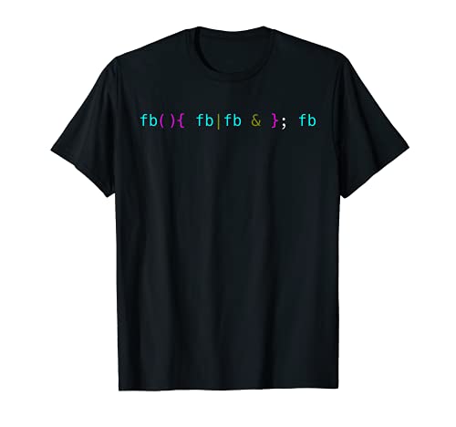 Bash Fork Bomb para los geeks de Linux y Unix Camiseta