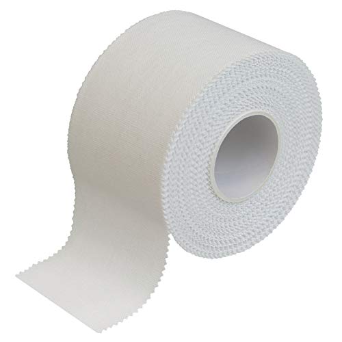 BB Sport Sport Tape 3.8 cm x 10 m Cinta Adhesiva Deportiva Blanco en Diferentes cantidades, Cantidad:12 Rollos