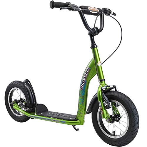 BIKESTAR Patinete Infantil Patineta Scooter Premium Scooter para niños y niñas a Partir de 6-7 años | Edición 12" Sport | Verde