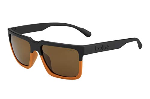 bollé Frank - Gafas de sol Matte Grey Cristal Medium Unisex Adulto, Unisex adulto, 12556, Matte Black Caramel, M