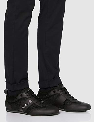 BOSS Lighter_lowp_mxme, Zapatillas Hombre, Negro (Black 1), 44 EU