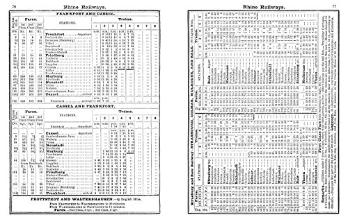 Bradshaw's Continental Railway Guide: 1853 Railway Handbook of Europe