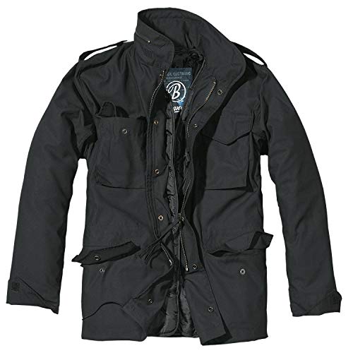 Brandit M-65 Feldjacke Classic, Chaqueta para Hombre, negro, XL