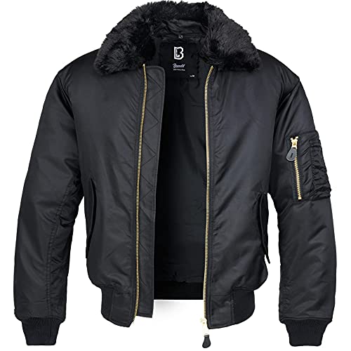 Brandit MA2-Chaqueta para Cuello, Negro, XXL para Hombre