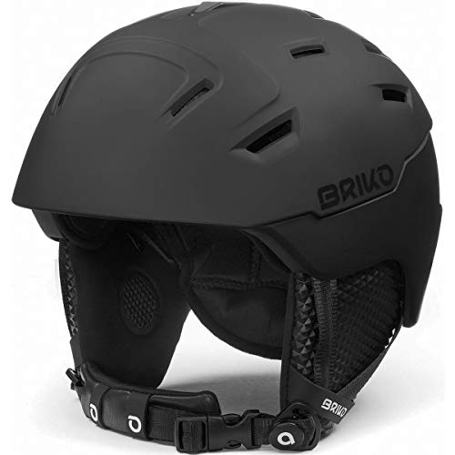 Briko Rubino Casco de esquí/Snow, Mujeres, Total Black, 52-55 cm