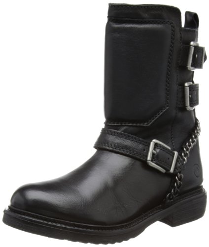 Bronx Bx 578 - Biker Boots de Cuero Mujer, Color Negro, Talla 41