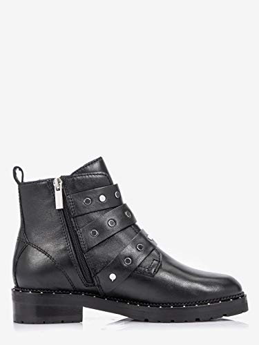 Bronx Kingdom, Botas de Motorista Mujer, Negro 01, 37 EU