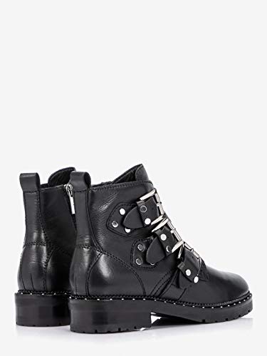 Bronx Kingdom, Botas de Motorista Mujer, Negro 01, 37 EU