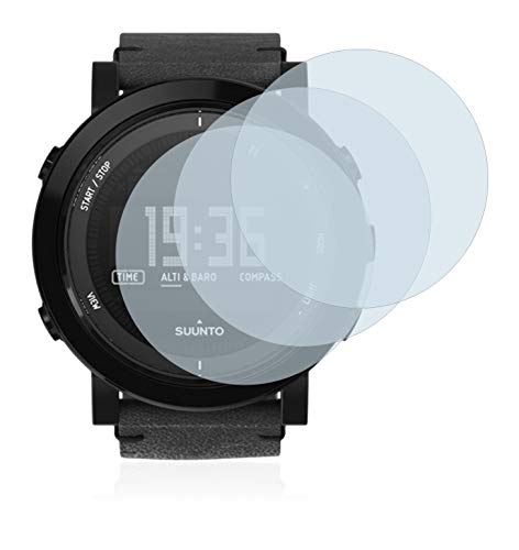 BROTECT Protector Pantalla Cristal Compatible con Suunto Essential Ceramic All Black Protector Pantalla Vidrio (3 Unidades) - Dureza Extrema