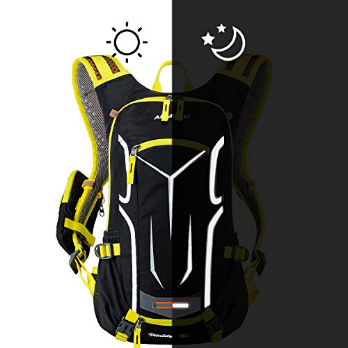 BWBIKE Mochila de Bicicleta Mochila de Ciclismo, 18L Mochila de Bicicleta de Bicicleta a Prueba de Agua con Cubierta de Lluvia, Mochila Deportiva para Montar en Bicicleta