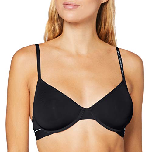 Calvin Klein Unlined Demi, Sujetador para Mujer, Negro (Black 001), 38D