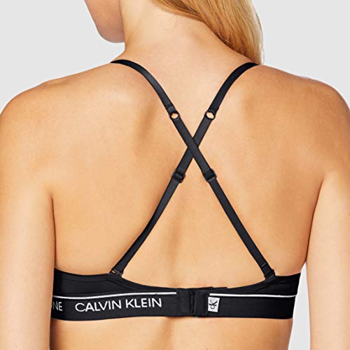 Calvin Klein Unlined Demi, Sujetador para Mujer, Negro (Black 001), 38D