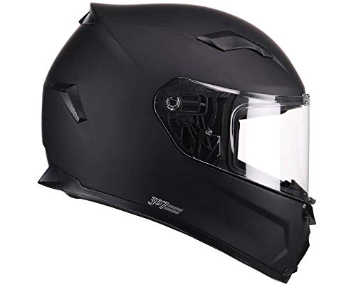 CGM 307A-ALA-01 Negro Mate (XL) Casco Integral (Valencia pinlock), Hombre, L (59-60cm)