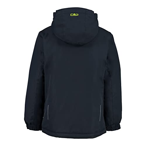 CMP Jacket Ripstop 10.000 mm Chaqueta Rain, B.Blue-Yellow Fluo, 164 para Niños