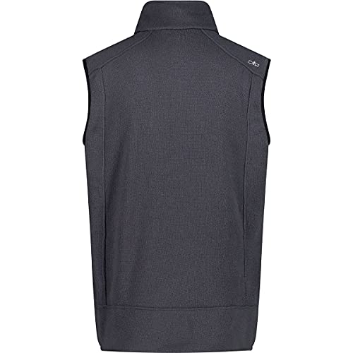 CMP Knit Tech mélange Fleece Waistcoat Forro Polar, Titanio, 50 para Hombre