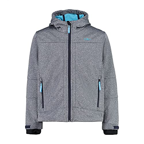 CMP Melange Softshell Jacket with ClimaProtect WP 7,000 Technology Chaqueta Shell, B.Blue Mell-Azul, 164 para Niños