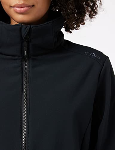 CMP Softshell - Soft shell para mujer, tamaño D44, color negro