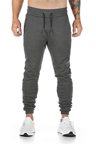 CMTOP Pantalón Jogger Slim Fit para Hombre Casual Jogging Algodón Hombre Pantalones Jogger Deportivo Entrenamiento Fitness