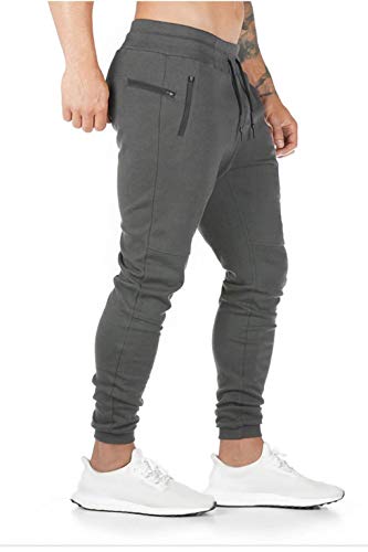 CMTOP Pantalón Jogger Slim Fit para Hombre Casual Jogging Algodón Hombre Pantalones Jogger Deportivo Entrenamiento Fitness