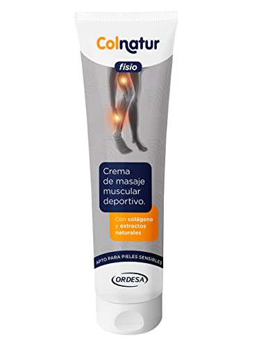 Colnatur Fisio – Crema de Masaje Muscular Deportivo, con Colágeno y Extractos Naturales, 250 ml