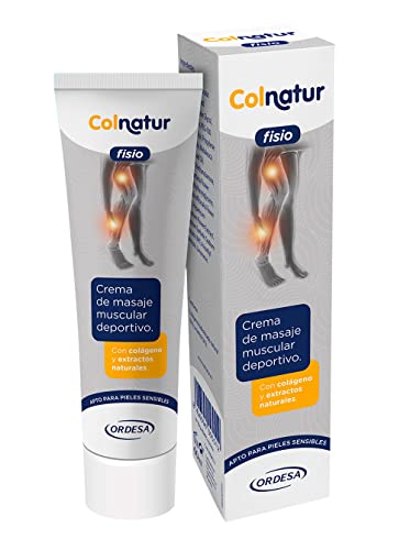 Colnatur Fisio – Crema de Masaje Muscular Deportivo, con Colágeno y Extractos Naturales, 60 ml