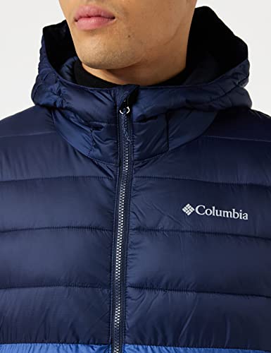 Columbia Buck Butte Insulated Hooded Chaqueta Aislante con Capucha, Hombre, Night Tide, Collegiate Navy, M