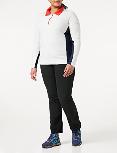 Columbia Glacial IV 1/2 Zip Forro Polar con Media Cremallera, Mujer, White, Dark Nocturnal, M