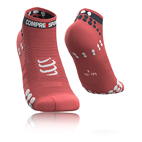 COMPRESPORT Pro Racing Socks v3.0 Run Low Calcetines, Adultos Unisex, Coral (Naranja), 38-42