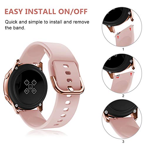 Correa para Amazfit GTS Pulsera, 20mm Silicona Suave Reemplazar Banda Pulsera para Amazfit GTR 42mm/Amazfit GTS/GTS 2/2 Mini/2e/Amazfit Bip/Amazfit Bip Lite