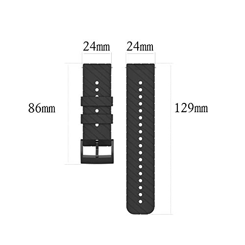 Correa para Suunto 7/Suunto 9,Correas Reloj,Bandas Correa Repuesto,Reloj Recambio Brazalete Correa Repuesto para Suunto Spartan Sport /Suunto Spartan Sport Wrist hr/Suunto9 baro/Suunto D5 (gris)