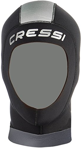 Cressi Castoro Plus Capucha de Buceo, Hombre, Negro/Gris, M (3-4)