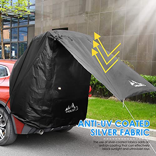 Crtkoiwa Toldo Refugio SUV Carpa Carpa de Viaje para automóvil Carpa para automóvil con toldo portátil Carpa para Remolque para Autocaravana Carpa para Techo en el Techo para la Playa Hatchback.