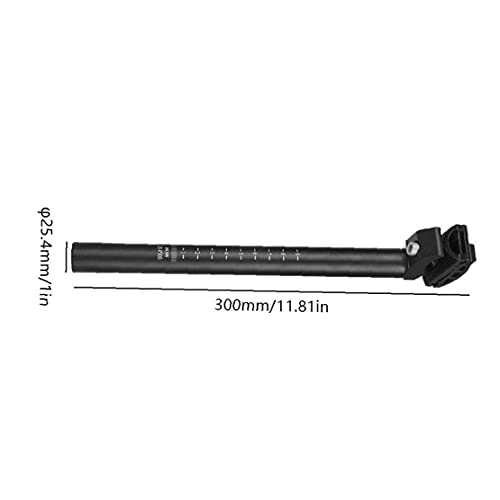 Cuchilla De Seguridad para Bicicletas, Postura De Asiento Ajustable De Alúmula para Ciclismo Bicicleta De Montaña Bicicleta De Carretera MTB BMX Negro 31.6mm