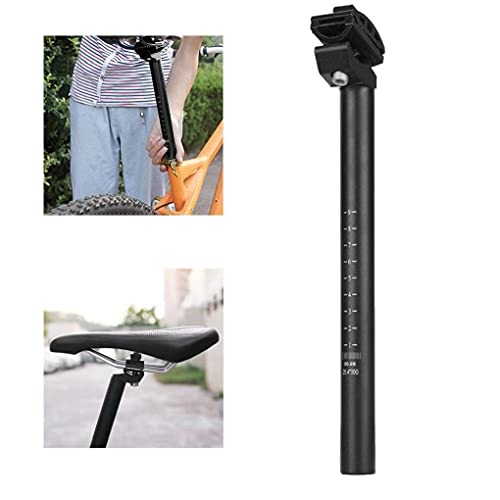 Cuchilla De Seguridad para Bicicletas, Postura De Asiento Ajustable De Alúmula para Ciclismo Bicicleta De Montaña Bicicleta De Carretera MTB BMX Negro 31.6mm