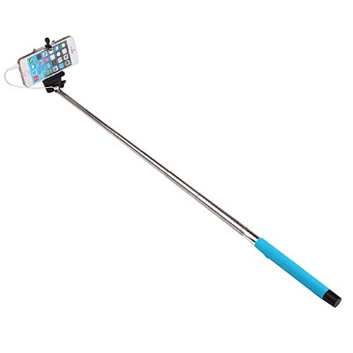 Cxp Boutiques Palos Selfie Selfie Sticks 100cm Selfie Palo con Mando a Distancia Botón de Disparo de 3,5 mm Cable con conexión de Cable Selfie Monopod for Barritas Móvil Selfie (Color : D)