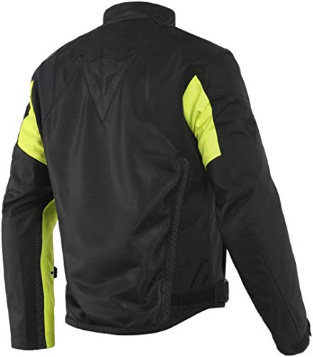 Dainese Sauris 2 D-Dry - Chaqueta textil para moto, color negro y amarillo, talla 56