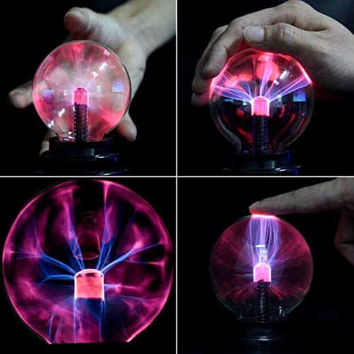 DAXGD Bola mágica de la luz de la esfera de la bola de plasma sensible al tacto Bola mágica para la fiesta, decoraciones, apoyo, niños, dormitorio, hogar y regalos