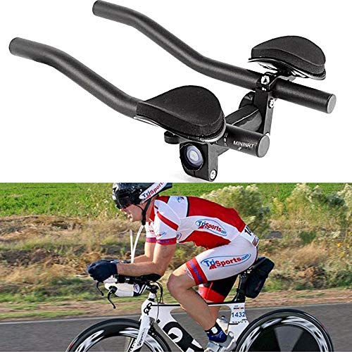 Delleu TT Manillar Aero Bars Triathlon Cycling Bike Rest Manillar para Bicicleta Aerobars para Bicicleta de Carretera