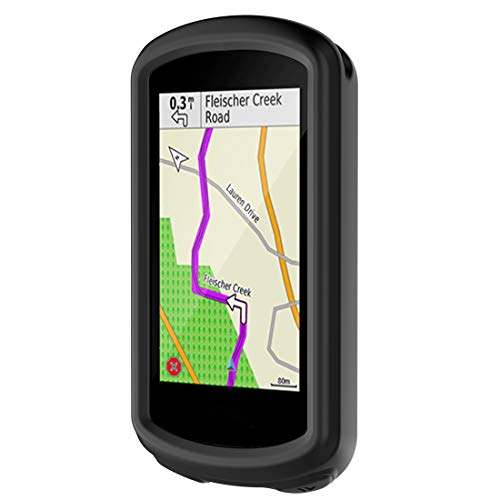 Disscool Funda de silicona para Garmin Edge 1030 Plus, suave, anticaída, funda protectora para Garmin Edge 1030 Plus/1030 (negro)