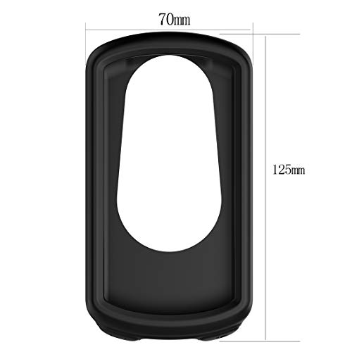 Disscool Funda de silicona para Garmin Edge 1030 Plus, suave, anticaída, funda protectora para Garmin Edge 1030 Plus/1030 (negro)